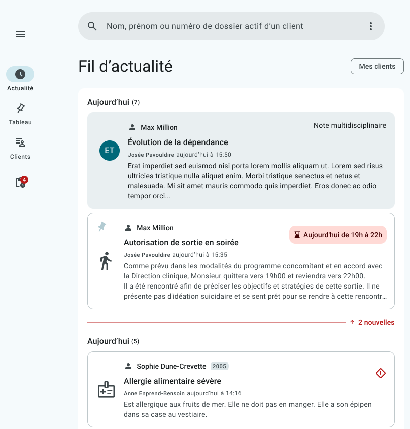 Libello - News feed